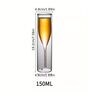 (Set of 2) Crystal Collection 150ml Double Wall Insulated Glass Wine Glasses
