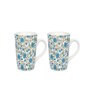 (Set of 2) Decal 320 ml Stoneware Coffee Mug (Floral)