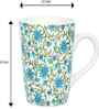 (Set of 2) Decal 320 ml Stoneware Coffee Mug (Floral)