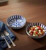 (Set of 2) Fine Durable Scratch Resistant Porcelain Serving Bowl