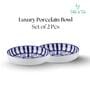 (Set of 2) Fine Durable Scratch Resistant Porcelain Serving Bowl