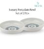 (Set of 2) Fine Scratch Resistant Porcelain Dinner Bowl