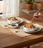 (Set of 2) Fine Scratch Resistant Porcelain Dinner Bowl