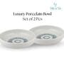 (Set of 2) Fine Scratch Resistant Porcelain Dinner Bowl