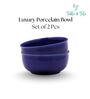 (Set of 2) Fine Scratch Resistant Porcelain Dinner Bowl