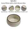 (Set of 2) Handcrafted 150ml Dinner Bowl (Cream)