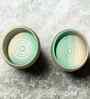 (Set of 2) Handcrafted Dual Tone 150ml Dinner Bowl (Green)
