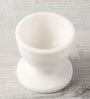 (Set of 2) Marble White Handmade Egg Cups