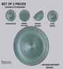 (Set of 2) Modern Farmhouse 10.6 Inch Dinner Plate (Saga Green)