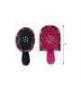 (Set Of 2) Pink & Black Leather Handcrafted Vegan Hand Mirror