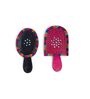 (Set Of 2) Pink & Black Leather Handcrafted Vegan Hand Mirror
