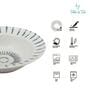 (Set of 2) Premium Scratch & Chip Resistant Porcelain Deep Plate