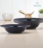 (Set of 2) Premium Scratch & Chip Resistant Porcelain Deep Plate
