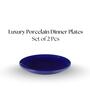(Set of 2) Premium Scratch & Chip Resistant Porcelain Salad Plate