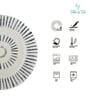 (Set of 2) Premium Scratch & Chip Resistant Porcelain Salad Plate