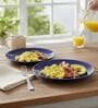 (Set of 2) Premium Scratch & Chip Resistant Porcelain Salad Plate