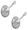 (Set of 2) Stainless Steel Perforated Strainer Spoon (Silver)
