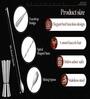 (Set of 2) Stainless Steel Teardrop Bar Spoon With Tall Peg Measure 30/60 ml (Silver)
