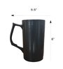Sweet Summer Black Ceramic 400 ml Beer Mug