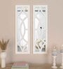 (Set of 2) Vintage Wooden Frame Decorative Wall Mirror Wall Art Decor