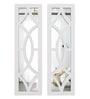 (Set of 2) Vintage Wooden Frame Decorative Wall Mirror Wall Art Decor