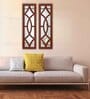 (Set of 2) Vintage Wooden Frame Decorative Wall Mirror Wall Art Decor