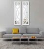 (Set of 2) Vintage Wooden Frame Decorative Wall Mirror Wall Art Decor