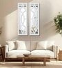 (Set of 2) Vintage Wooden Frame Decorative Wall Mirror Wall Art Decor