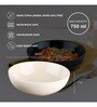 (Set Of 2) White & Black Stoneware Snack Bowl