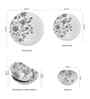 (Set of 20 Pcs) Pixel- Jacobean Fine Porcelain Dinner Set