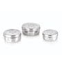 (Set of 3) 500ml FreshBox Collection Air Vent Design Stainless Steel Storage Containers