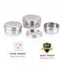 (Set of 3) 500ml FreshBox Collection Air Vent Design Stainless Steel Storage Containers