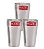 (Set of 3) 750ml Stainless Steel Plain Traditional Jumbo Lassi Glass