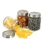 (Set of 3) Classic Collection See Through Lid Glass Storage Jars