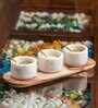 (Set of 3) Handmade Marble Condiment Set