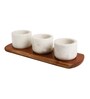 (Set of 3) Handmade Marble Condiment Set
