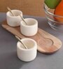 (Set of 3) Handmade Marble Condiment Set