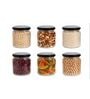 (Set of 3) Modern Collection 500ml Airtight Glass Storage Jars