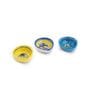(Set Of 3) Multicolor Clay Blue Pottery Diyas