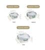 (Set of 3) Square Collection 300ml 500ml 800ml Airtight Glass Storage Containers