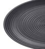 (Set of 4) 10 Inch Handmade Solid Ceramic Dining Plate (Black)
