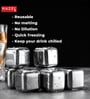 (Set of 4) 120ml Stainless Steel Ice Cubes