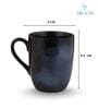 (Set of 4) 250 ml Porcelain Mug (Blue)