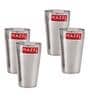 (Set of 4) 750ml Stainless Steel Plain Traditional Jumbo Lassi Glass