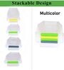 (Set Of 4) Abs Premium Plastic Fridge Storage Organizer