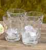 (Set of 4) Bubble 300 ml Glass Water & Juice Glasses (Clear)