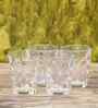 (Set of 4) Bubble 300 ml Glass Water & Juice Glasses (Clear)