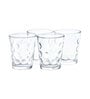 (Set of 4) Bubble 300 ml Glass Water & Juice Glasses (Clear)