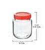 (Set of 4) Classic Collection 500ml Round Shape Glass Storage Jars with Plastic Lid