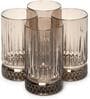 (Set of 4) Elysia 355 ml Glass Whisky Glass Grey